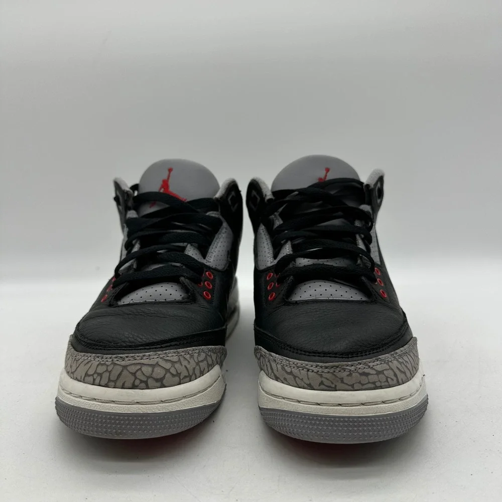 Nike DM0967-010 Youth 7Y Sneakers Air Jordan 3 Retro OG GS Black Cement 2024